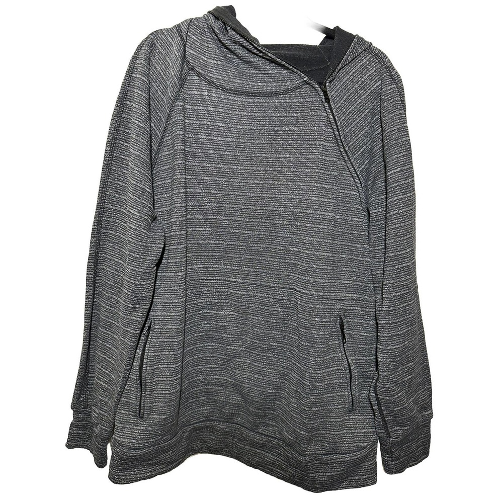 ROC NATION Paper Planes Jay-Z Hoodie Side Zip Heather Black Mens Large